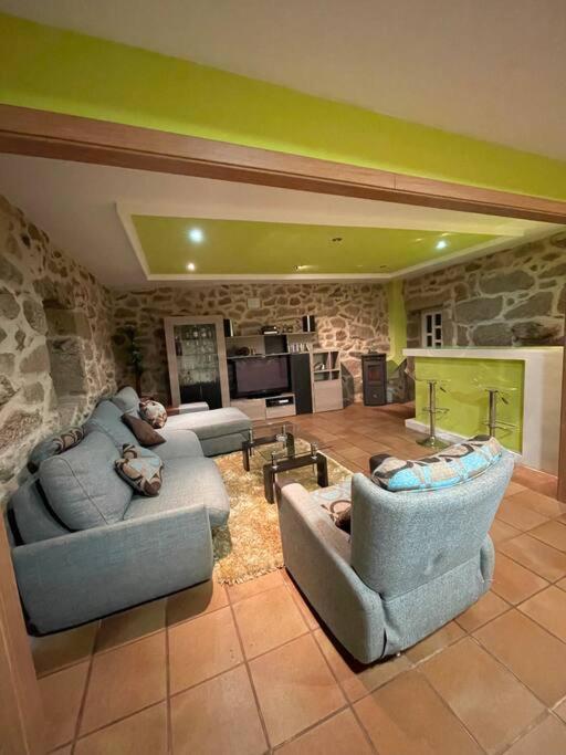 Chalet Casa Con Piscina En Arbo Vigo Exterior foto